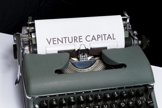 “Venture Capital” on paper coming out of a typewriter