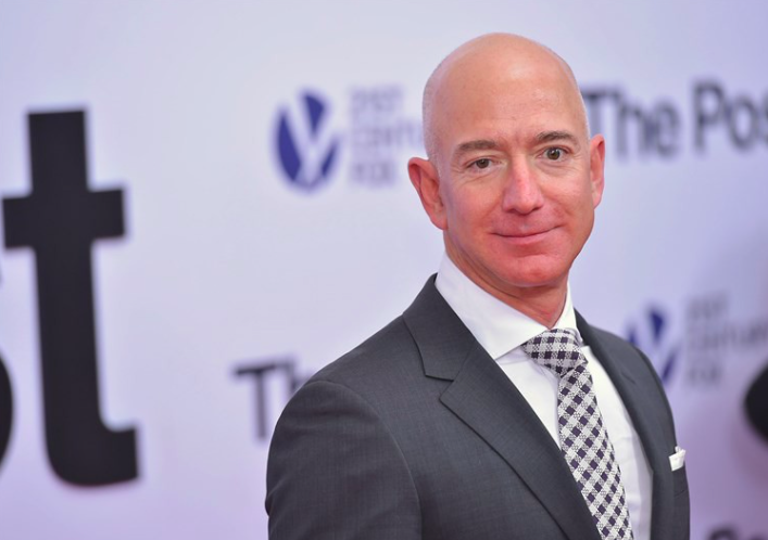 Public domain image of Amazon founder Jeff Bezos.