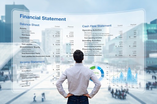 Auditor reviews balance sheet, cash flow statement, income statement