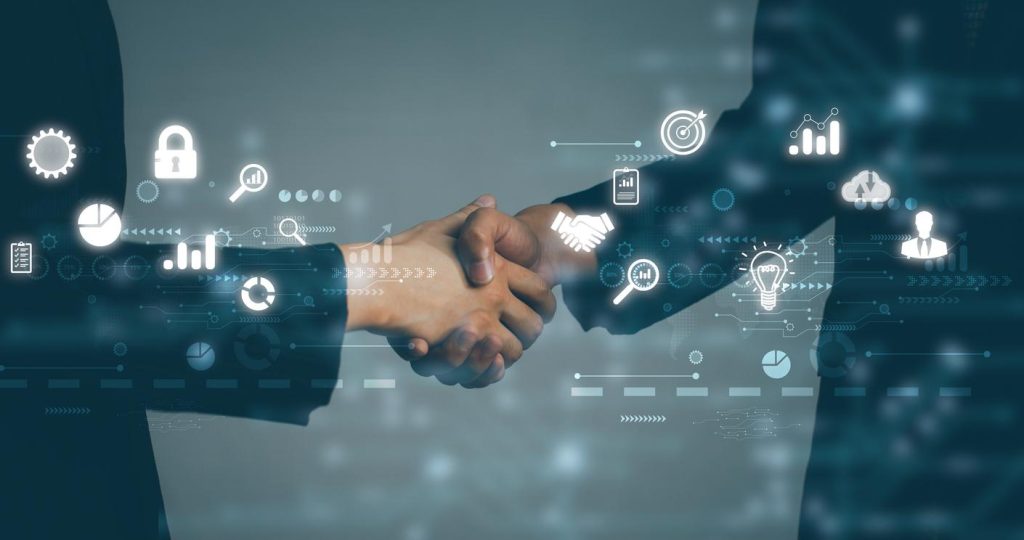 Illustration of outsourcing partner for a startup.