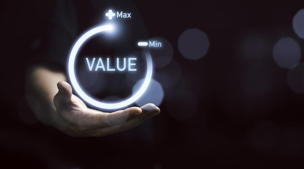Illustration of startup valuation concept.