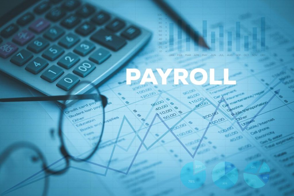 Illustration of payroll process at a small business.