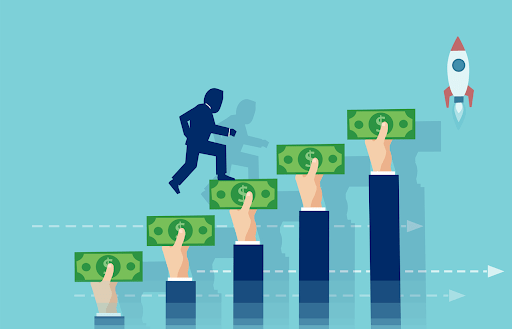 Illustration of the various stages of venture capital financing