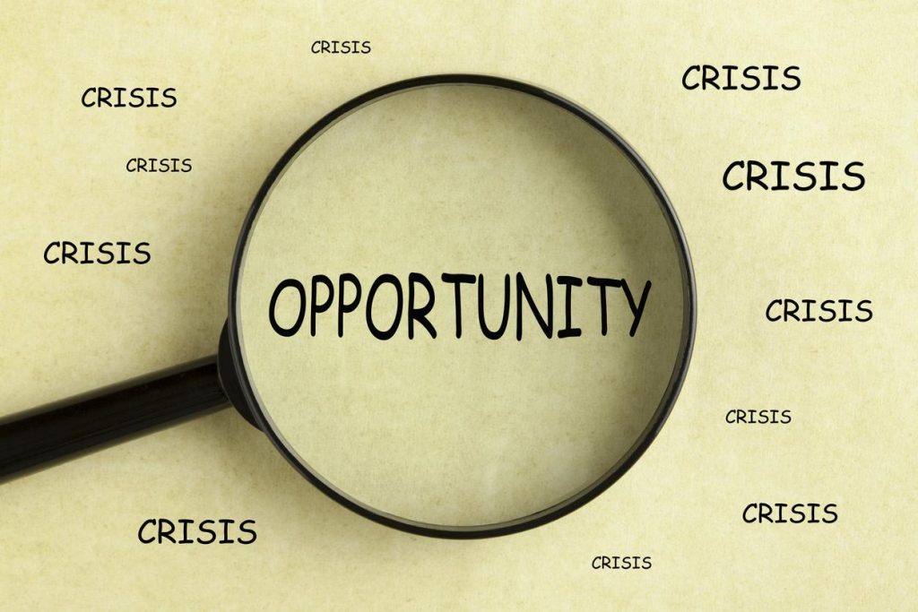 Recognizing opportunities in a downturn.