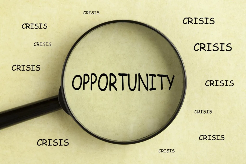 Recognizing opportunities in a downturn.
