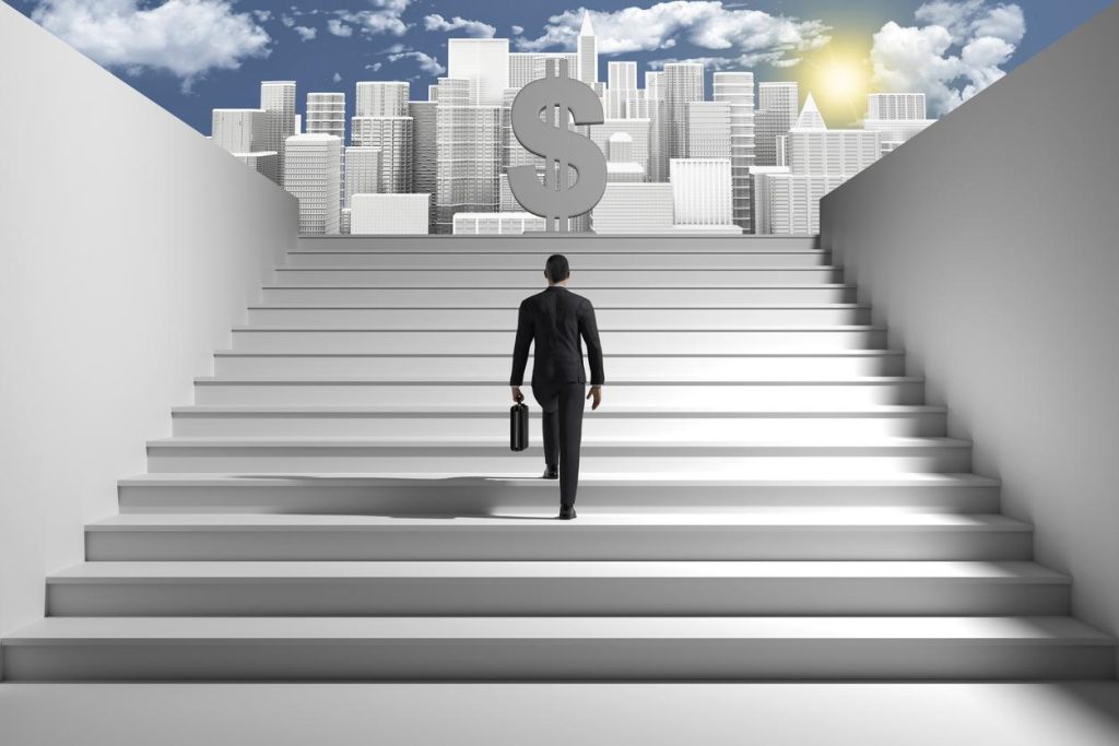 An individual on his path to joining the world’s top income earners.