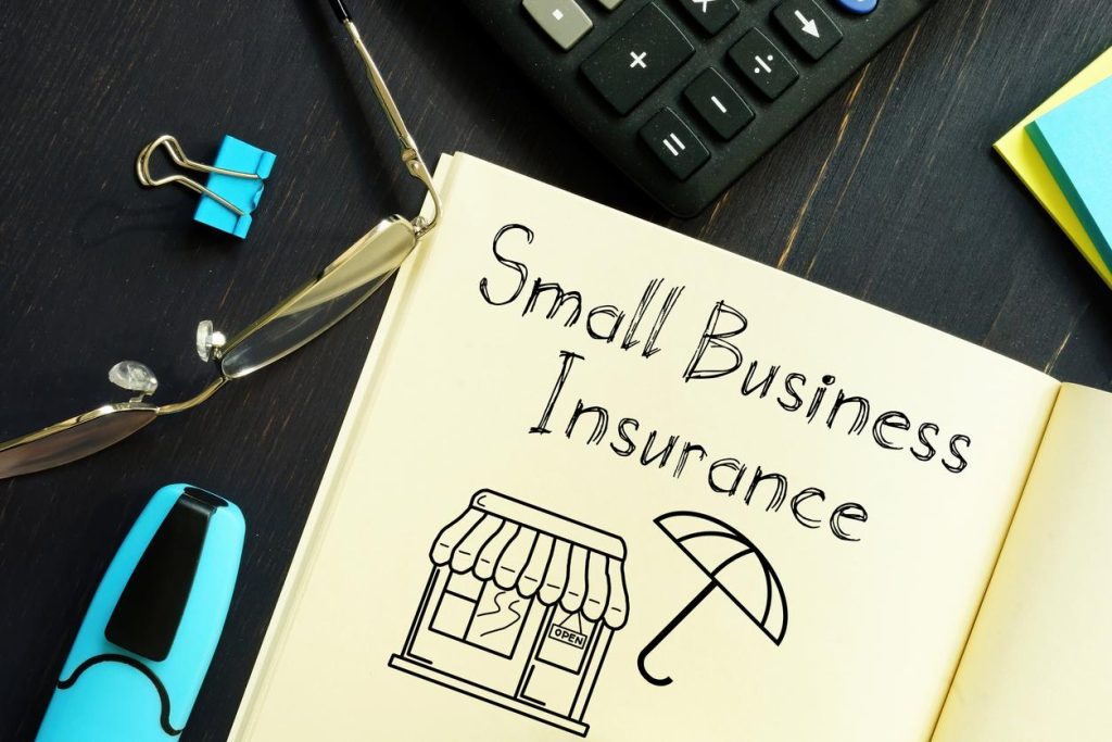 Illustration of small business insurance coverage.