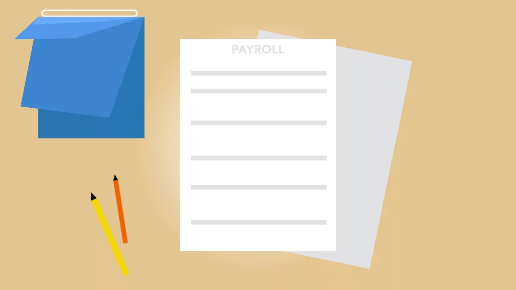 Illustration of payroll system