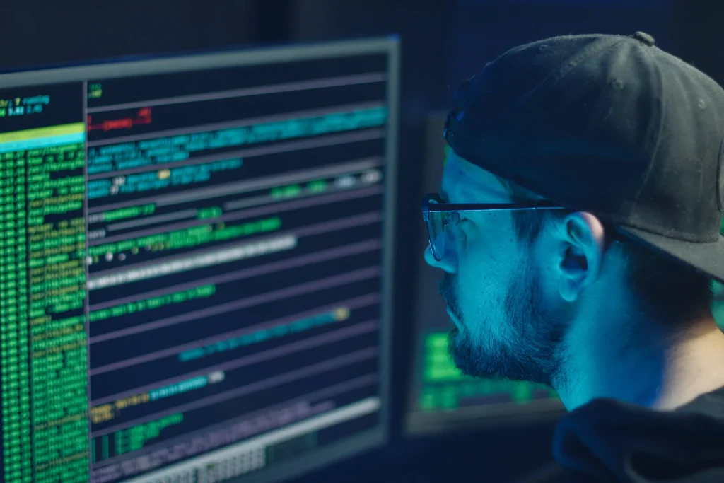 Illustration of a data breach.