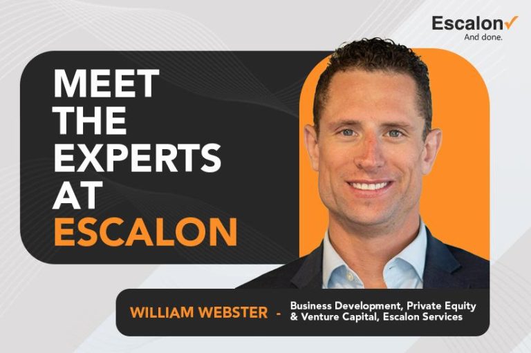 Meet Escalon’s Business Development lead for Private Equity-Backed Companies, William Webster